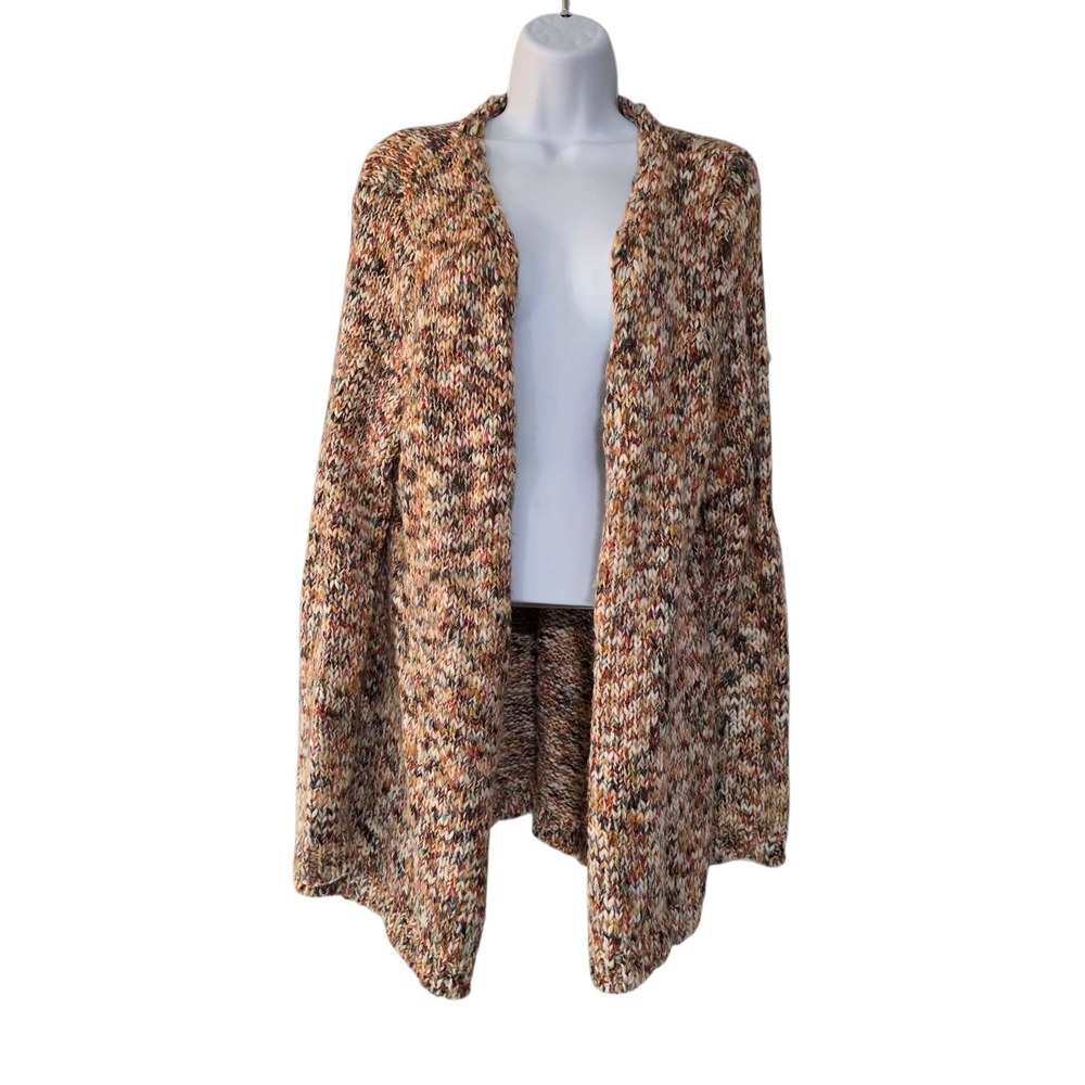 Maurice's Open Front Cardigan Women's Size 1 Sweater Marled‎ Multicolor Knit